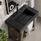 James Martin Vanities Auburn 31.5in Single Sink Console, Weathered Timber w/ Black Matte Mineral Composite Stone Top 165-V31.5-WTB-BM - alternate 3